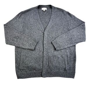 3.1 Phillip Lim Target Cardigan Sweater Mens XL Gray Wool Blend Button Pockets